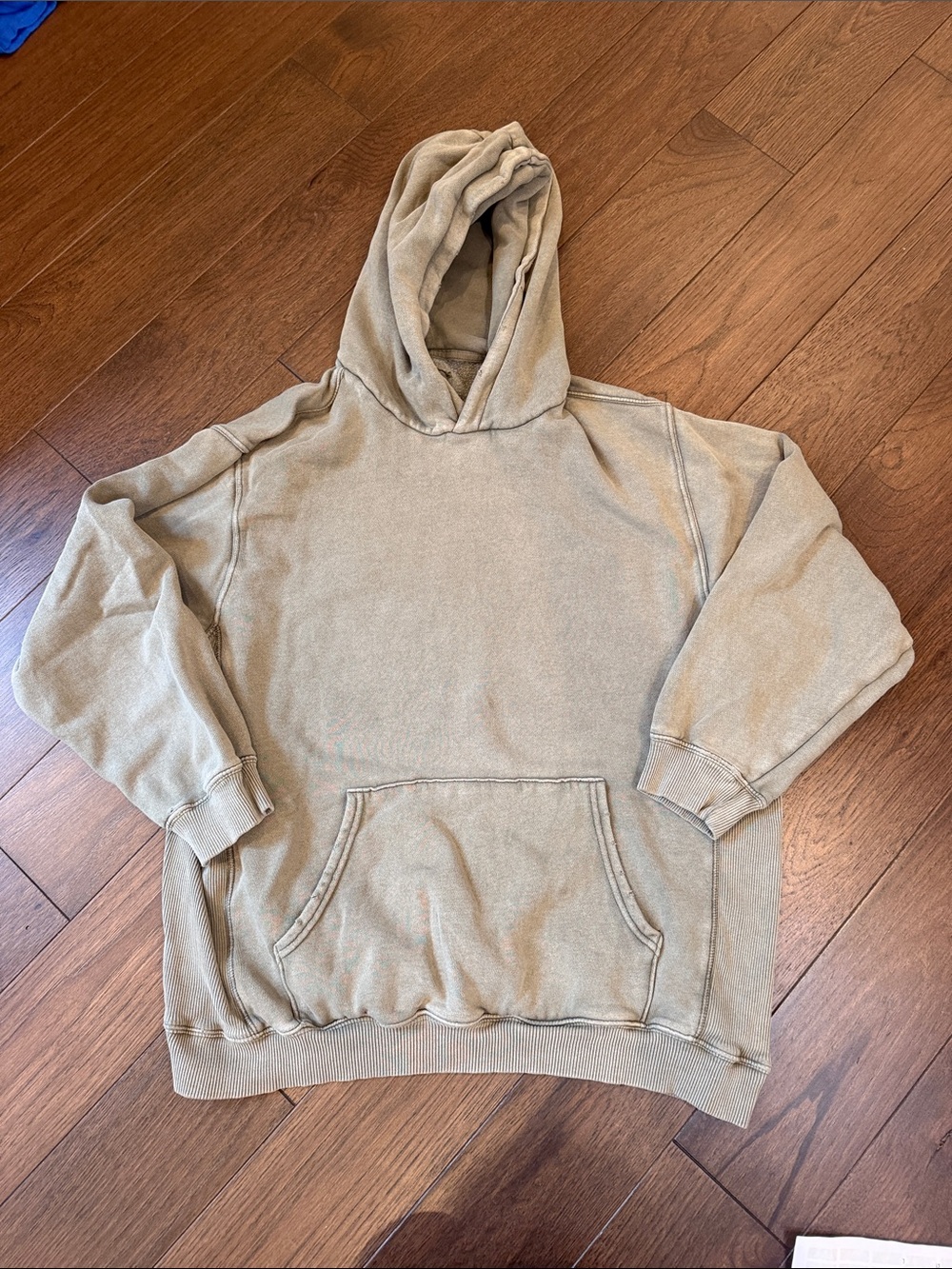 aerie Distressed Oversized Hoodie Size Medium in Green - C73-027